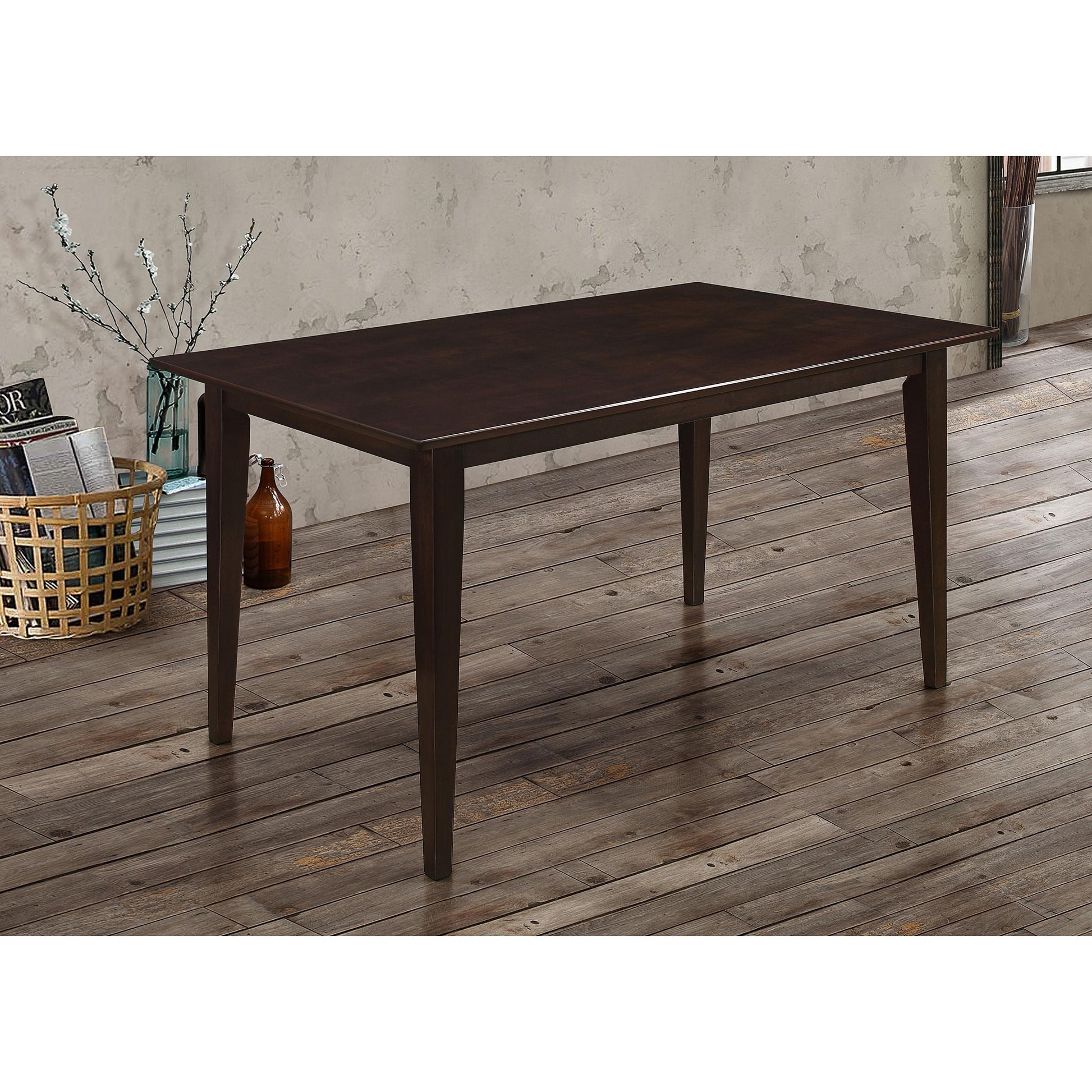 Coaster Furniture Gabriel 100771 Rectangular 59-inch Wood Dining Table - Cappuccino IMAGE 4