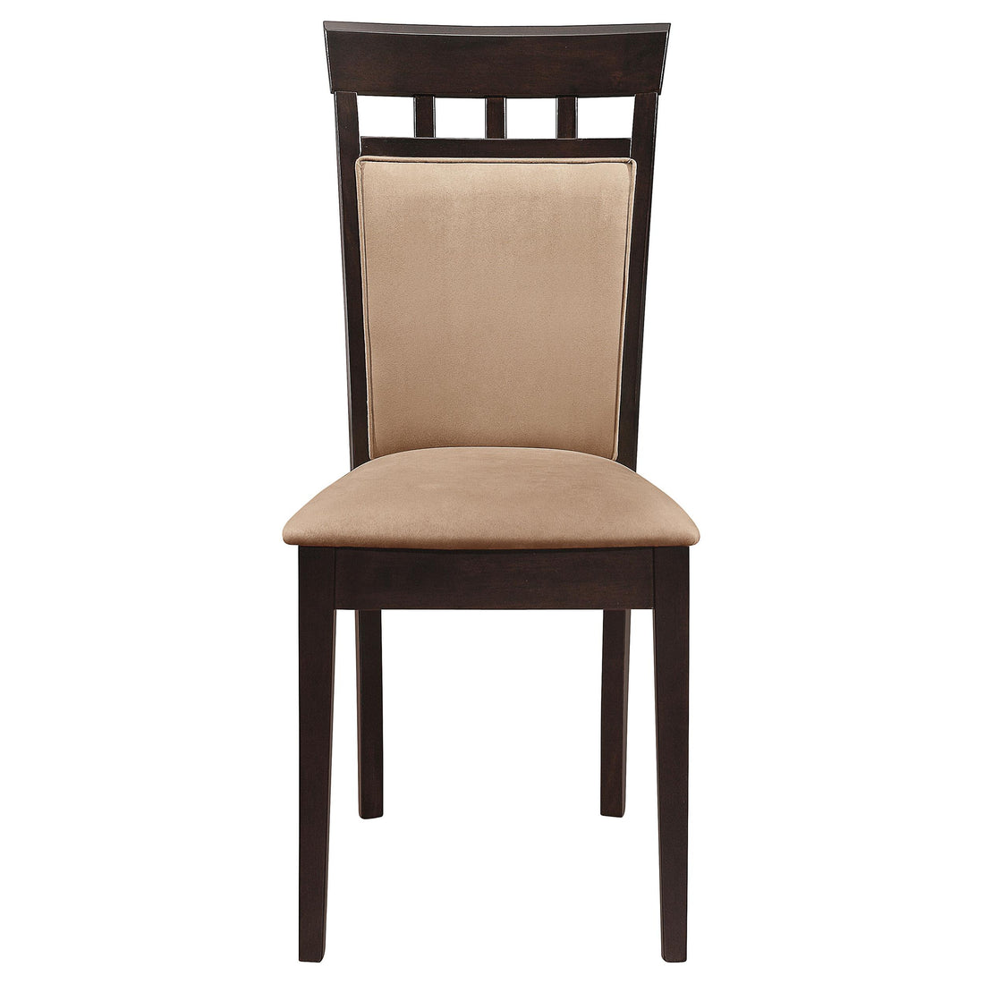  Coaster Furniture Gabriel 100773 Closed Back Dining Side Chair - Cappuccino (Set of 2) IMAGE 1