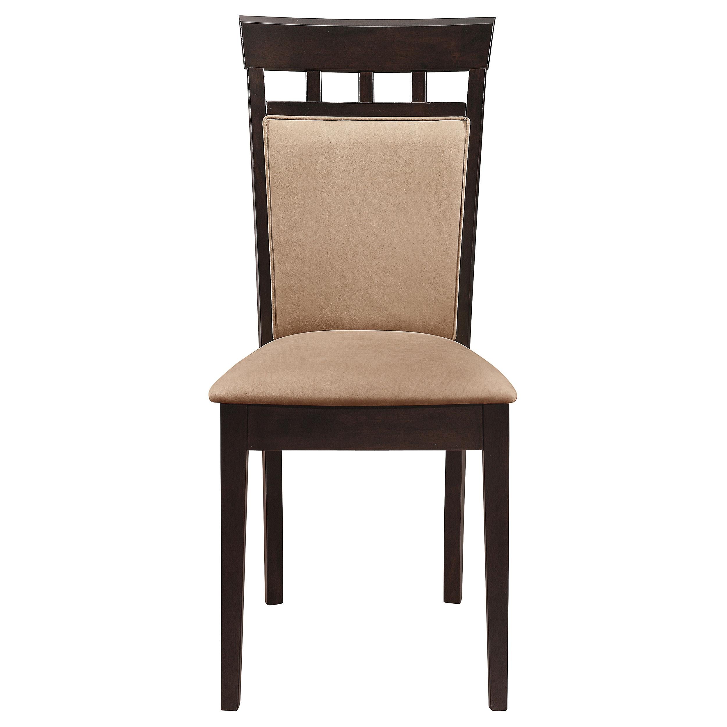  Coaster Furniture Gabriel 100773 Closed Back Dining Side Chair - Cappuccino (Set of 2) IMAGE 2