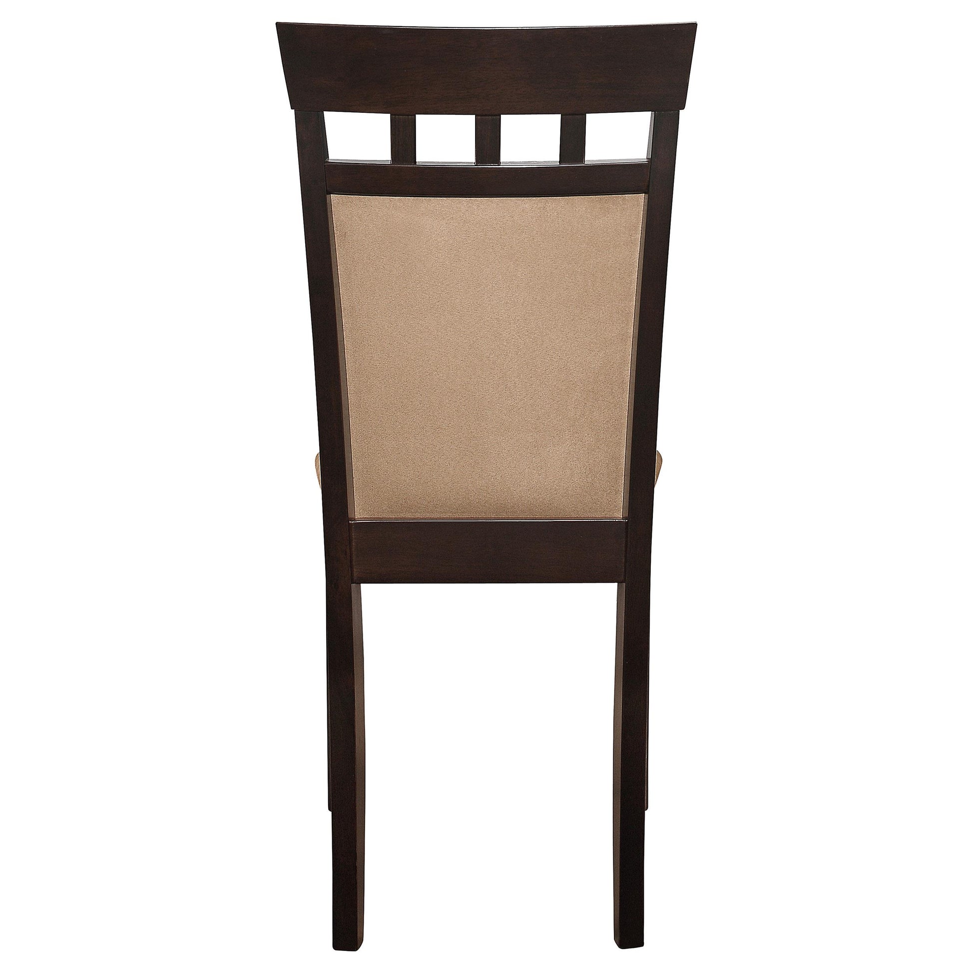  Coaster Furniture Gabriel 100773 Closed Back Dining Side Chair - Cappuccino (Set of 2) IMAGE 6