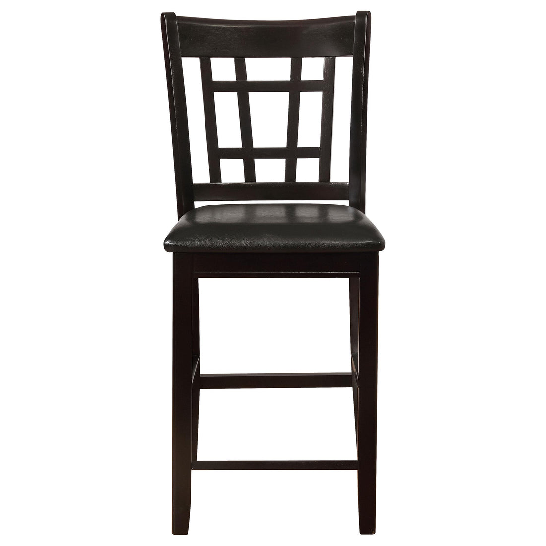  Coaster Furniture Lavon 102889 Wood Counter Chair - Black and Espresso (Set of 2) IMAGE 1