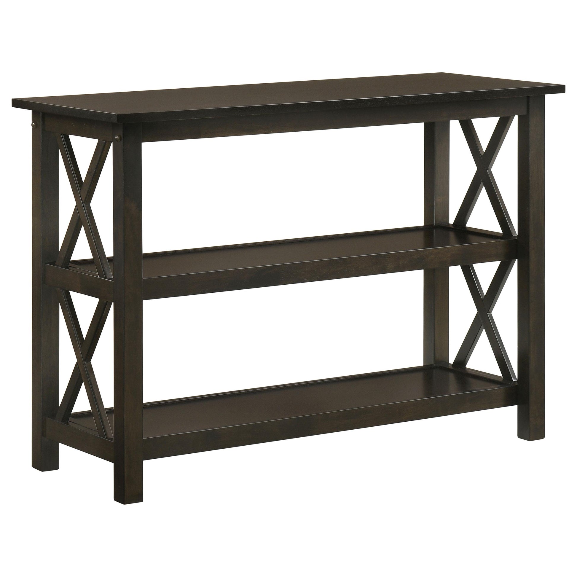  Coaster Furniture Rachelle 5910 2-shelf Wood Entryway Console Table - Deep Merlot IMAGE 1
