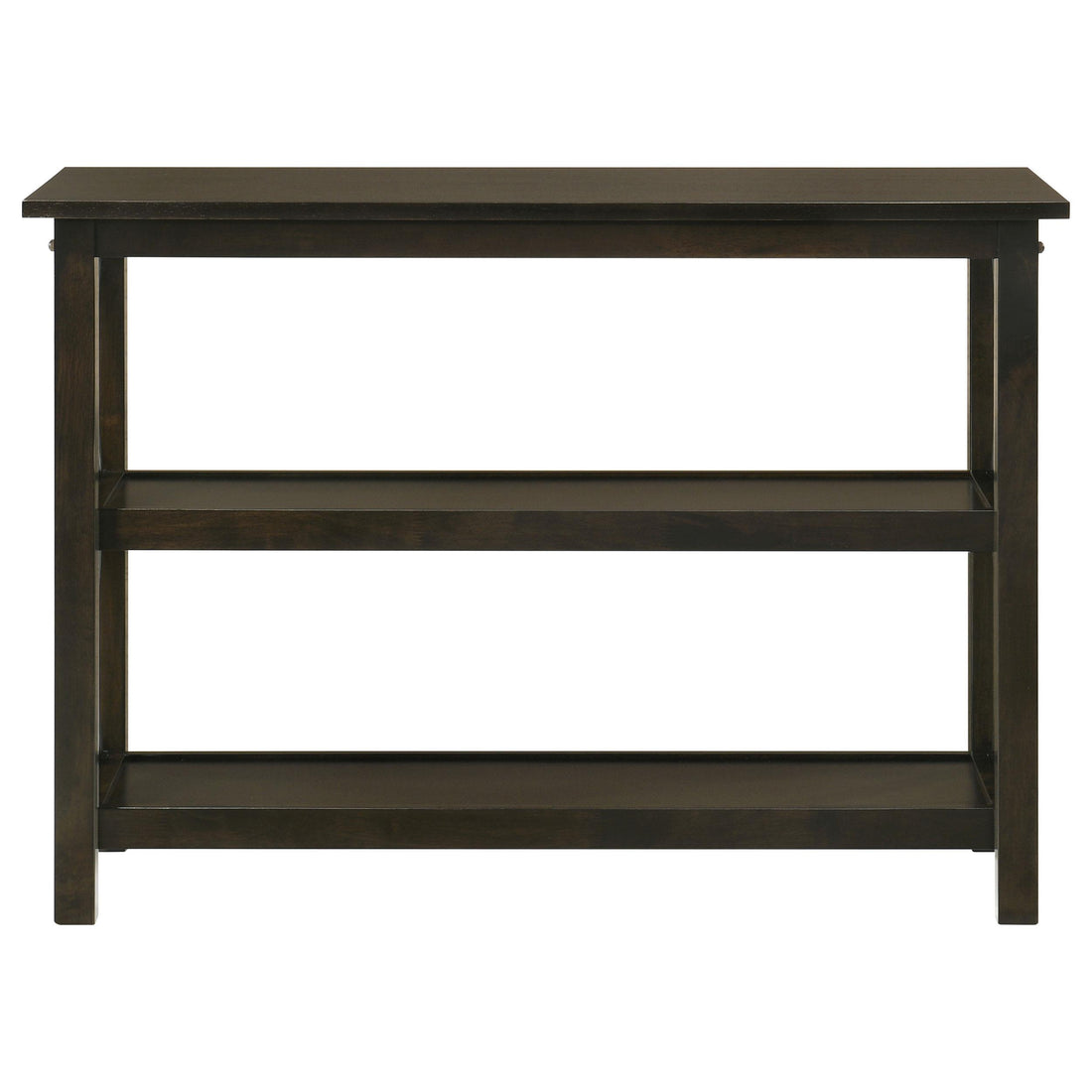  Coaster Furniture Rachelle 5910 2-shelf Wood Entryway Console Table - Deep Merlot IMAGE 1