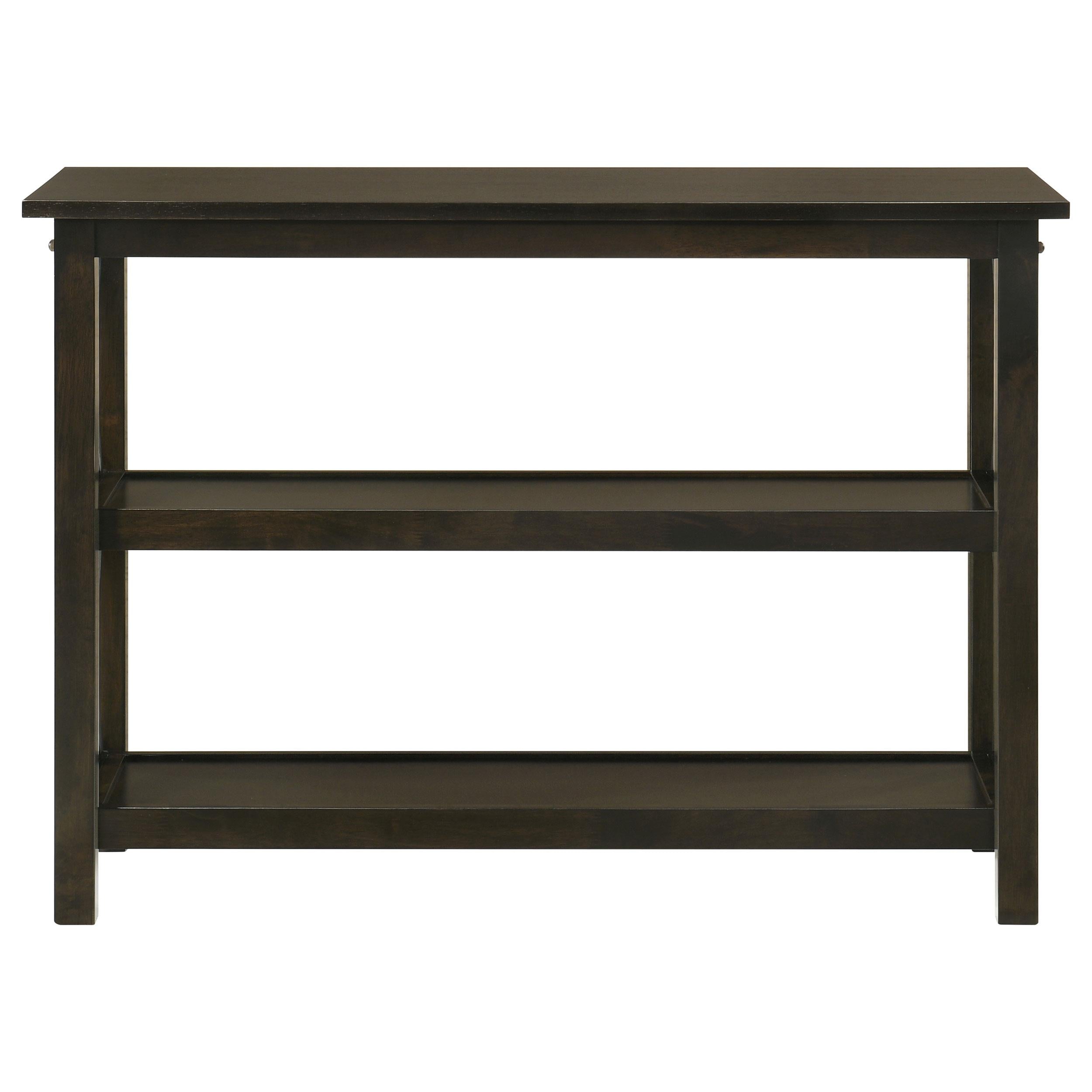  Coaster Furniture Rachelle 5910 2-shelf Wood Entryway Console Table - Deep Merlot IMAGE 2