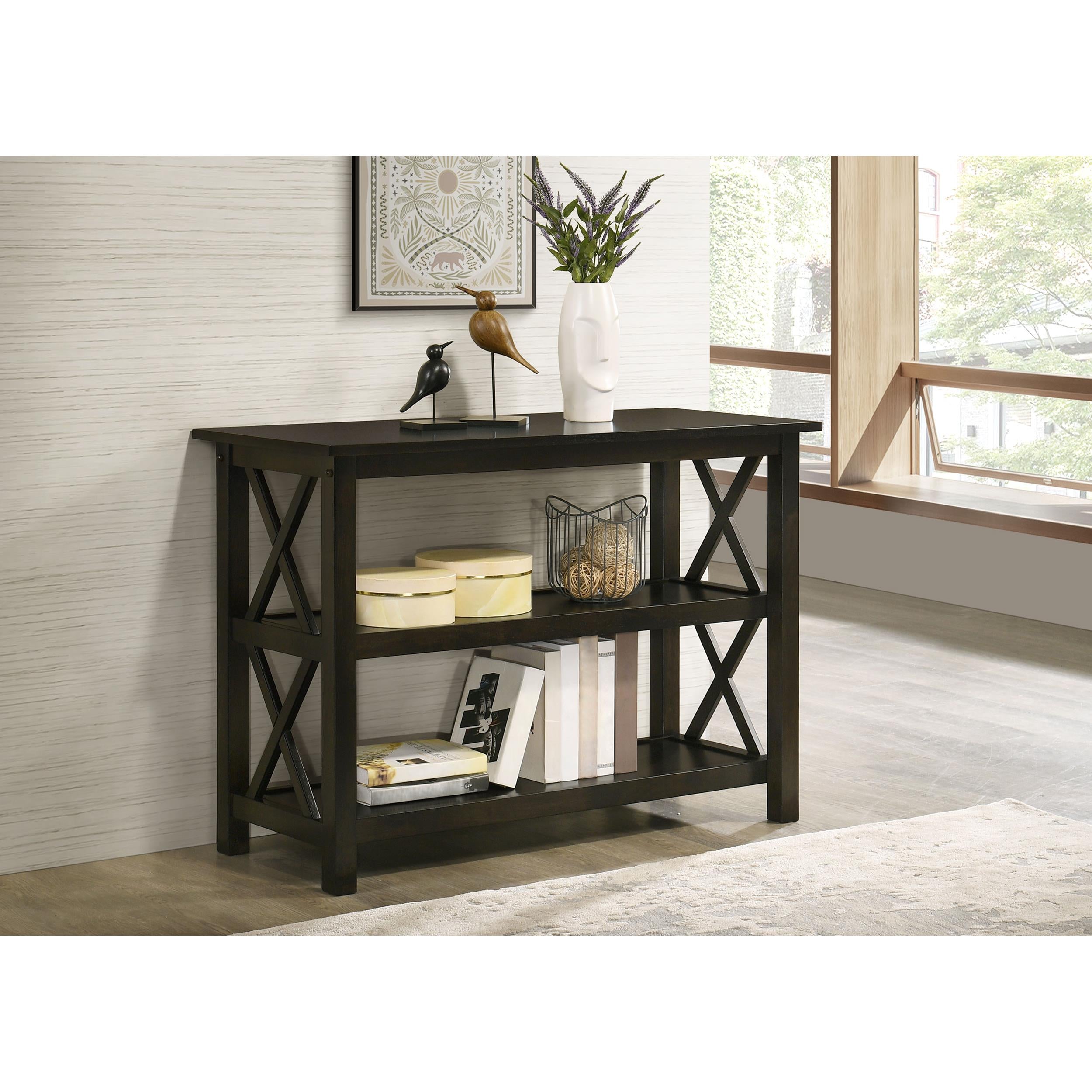  Coaster Furniture Rachelle 5910 2-shelf Wood Entryway Console Table - Deep Merlot IMAGE 5