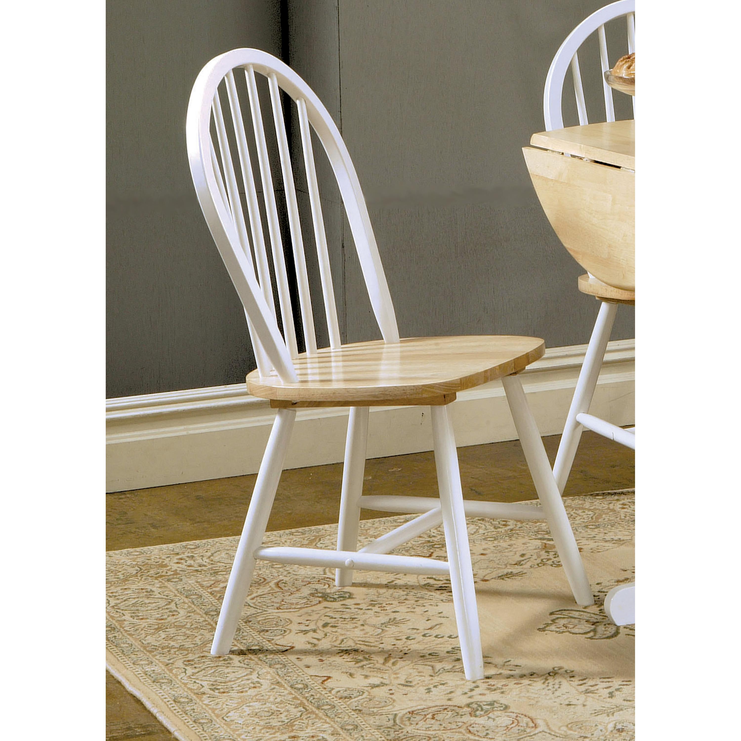  Coaster Furniture Cinder 4129 Wood Dining Side Chair - White (Set of 4) IMAGE 2