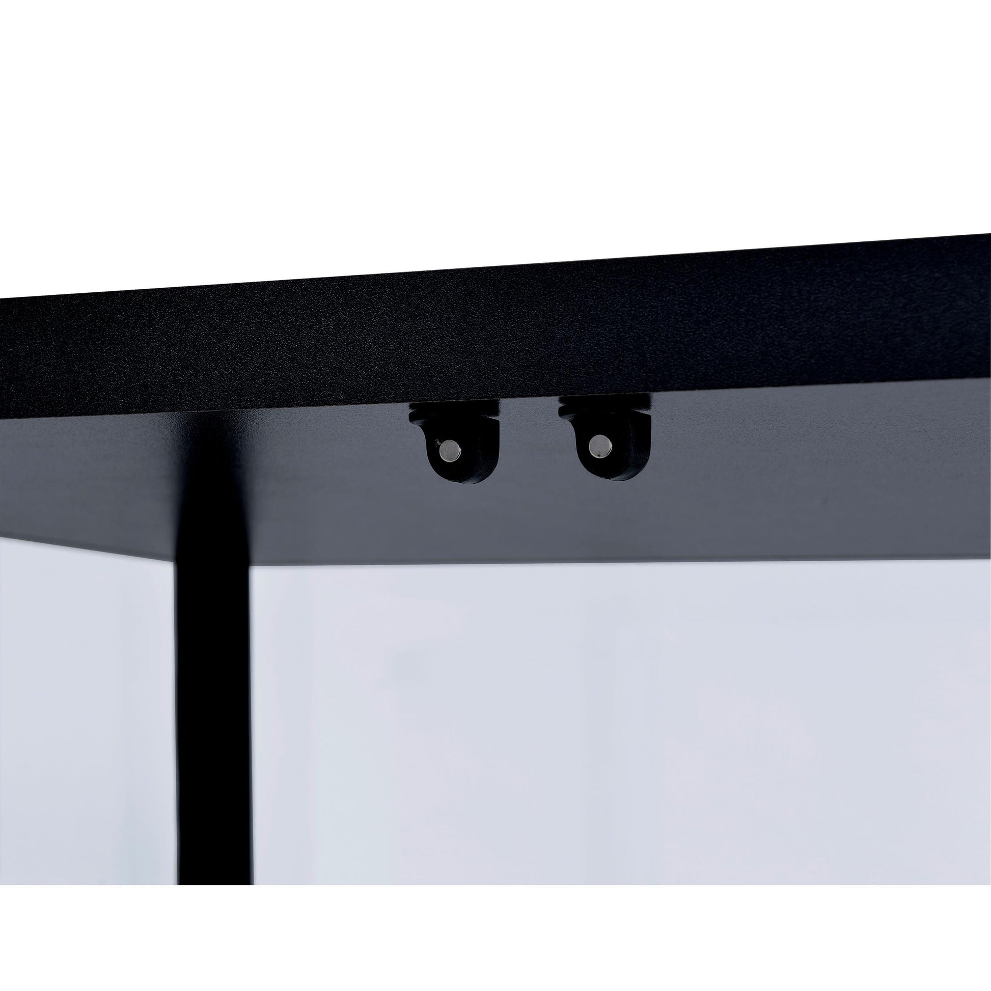  Coaster Furniture Delphinium 950170 5-shelf Clear Glass Curio Display Cabinet - Black IMAGE 8