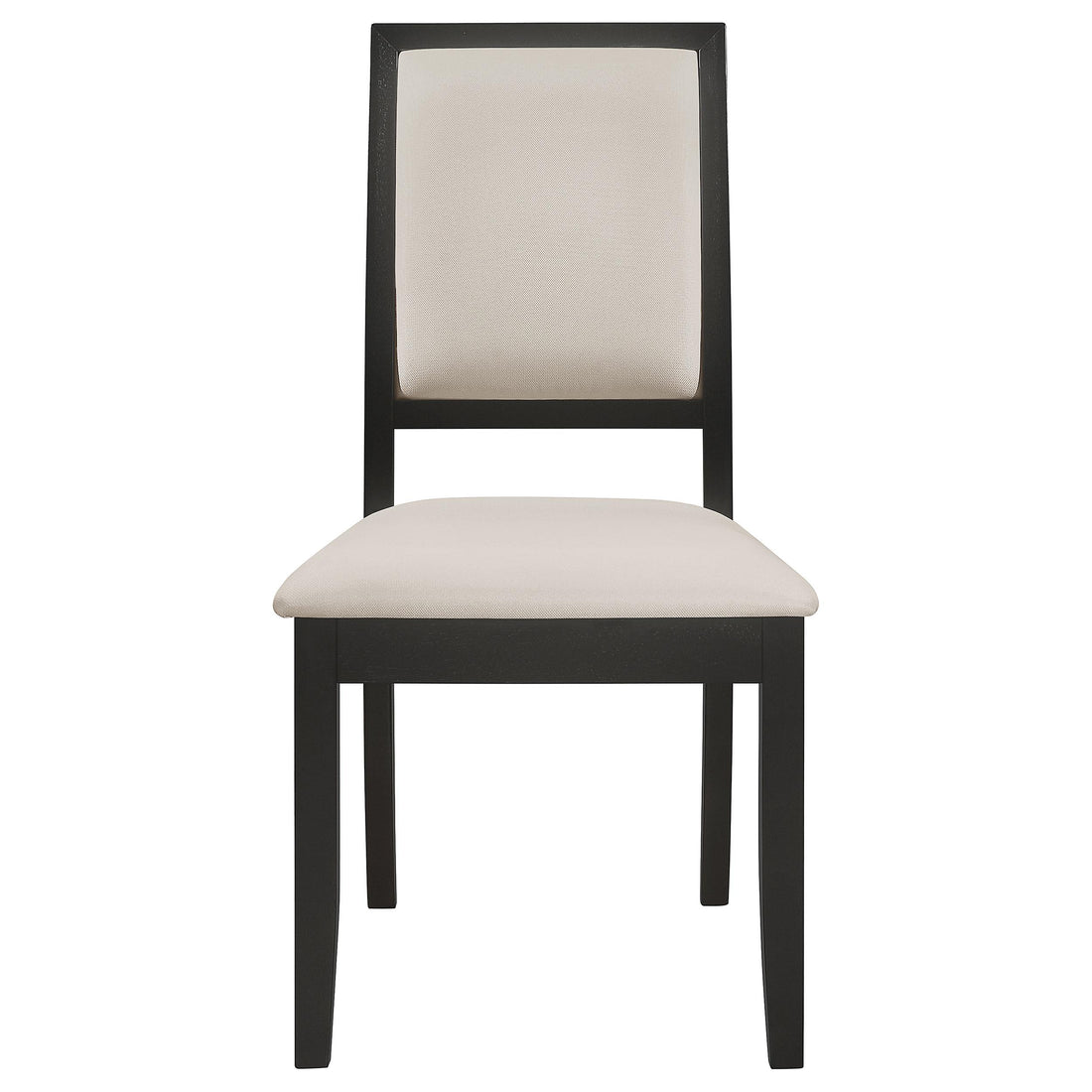  Coaster Furniture Louise 101562 Upholstered Wood Dining Side Chair - Black (Set of 2) IMAGE 1