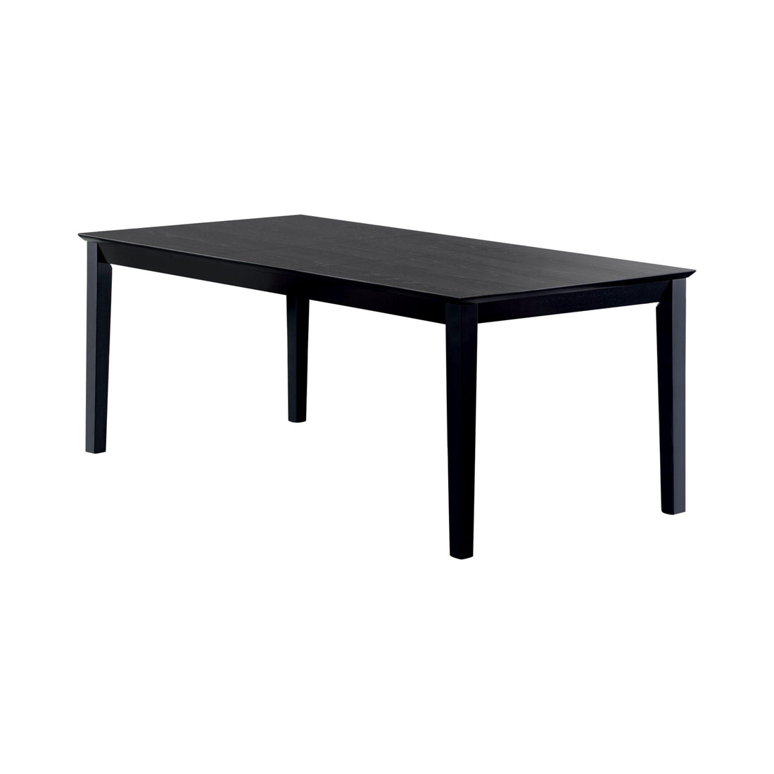  Coaster Furniture Louise 101561 Rectangular 78-inch Extension Leaf Dining Table - Black IMAGE 1