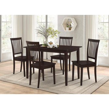 Coaster Furniture Gomez 150152 5-piece Rectangular Dining Table Set - Cappuccino IMAGE 1