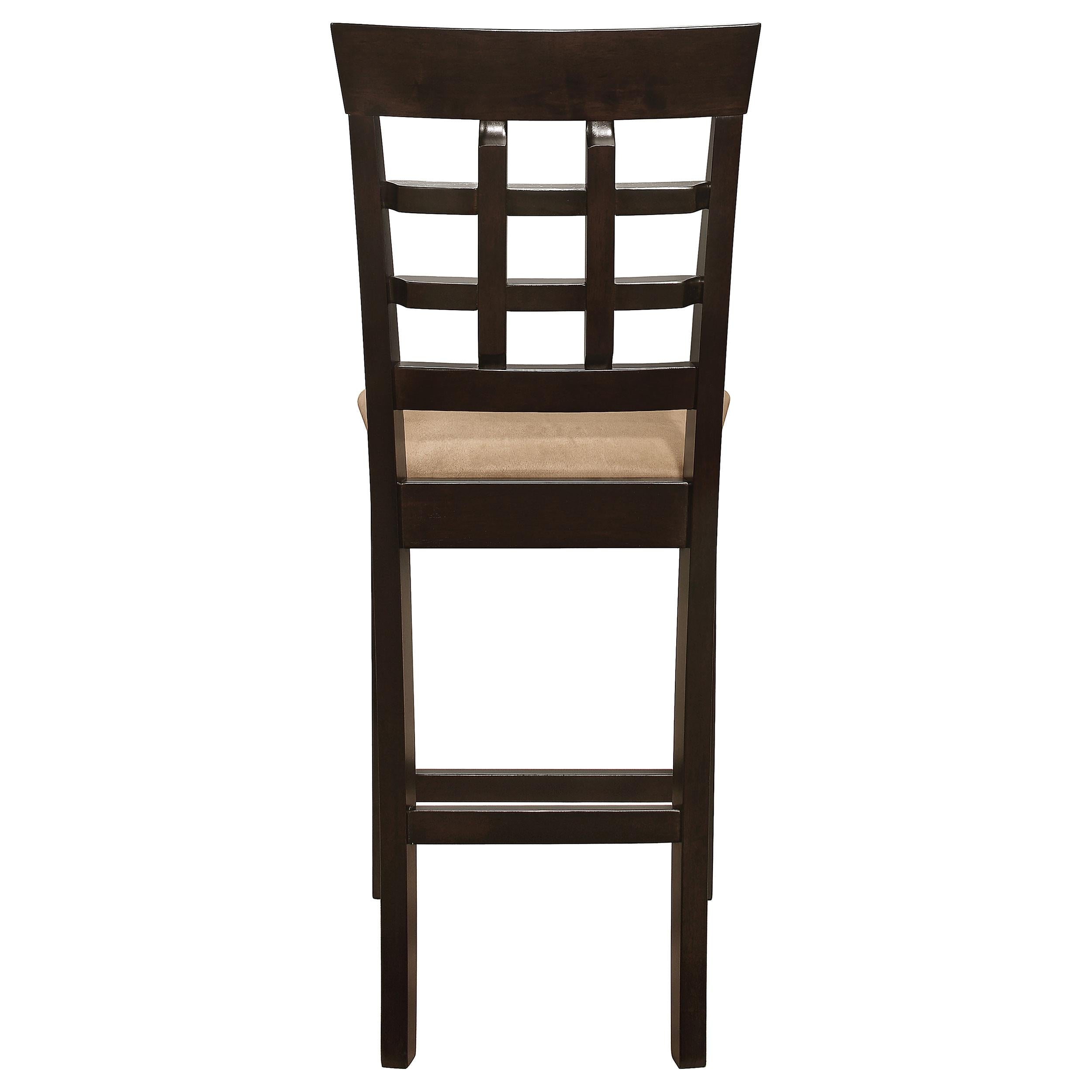  Coaster Furniture Gabriel 100209 Lattice Back Counter Chair - Cappuccino (Set of 2) IMAGE 6