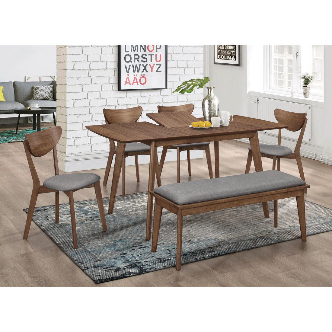  Coaster Furniture Alfredo 108080 5 pc Dining Set IMAGE 1