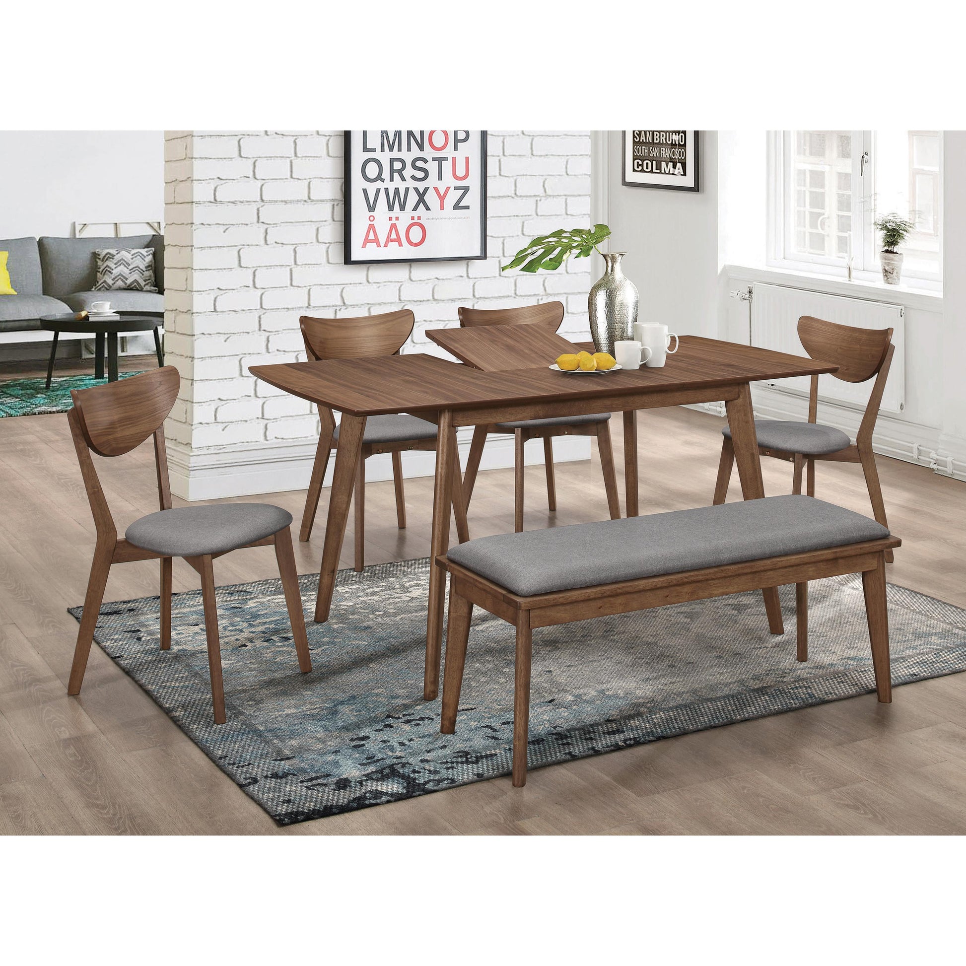  Coaster Furniture Alfredo 108080 5 pc Dining Set IMAGE 1
