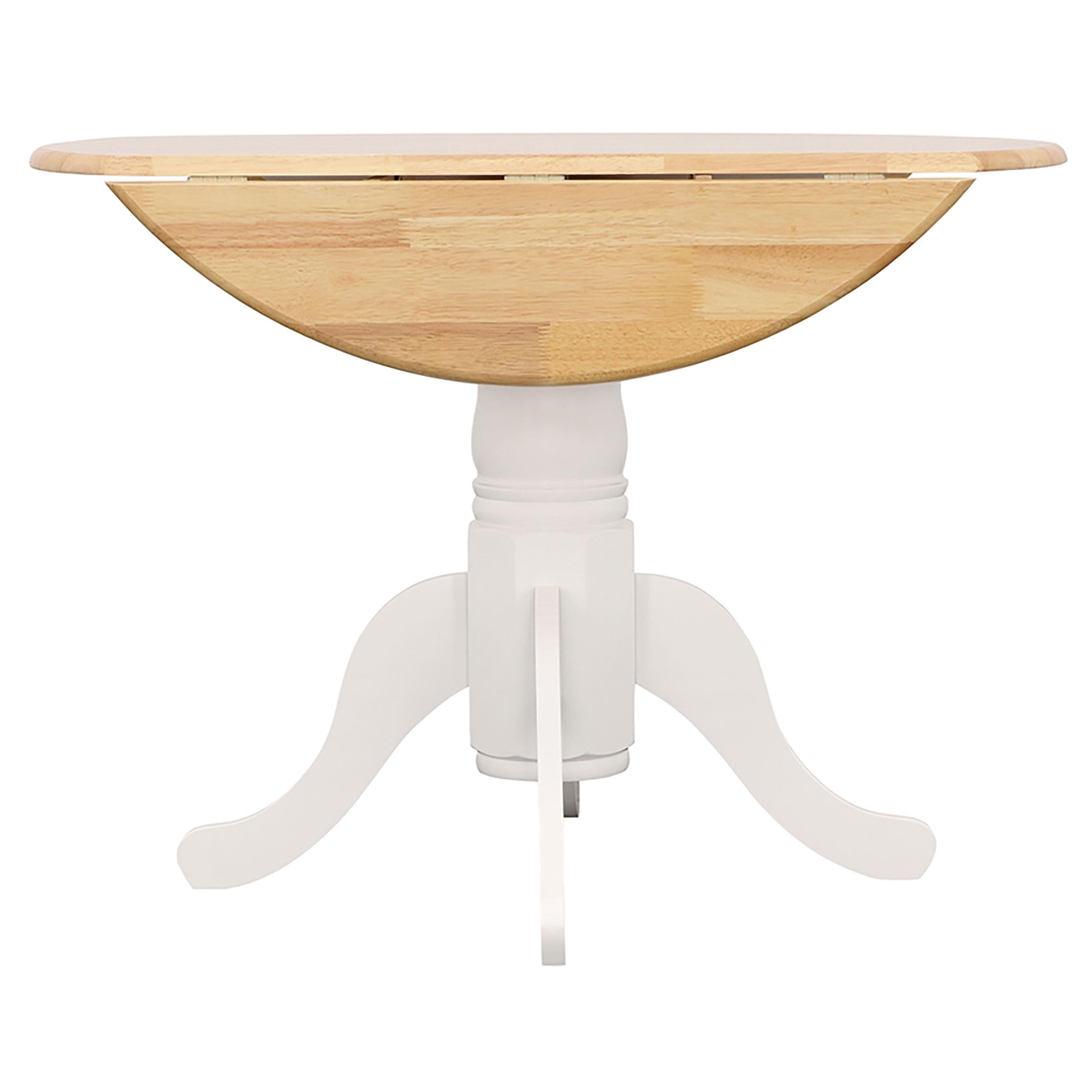  Coaster Furniture Allison 4241 Round 40-inch Drop Leaf Extension Dining Table - White IMAGE 10