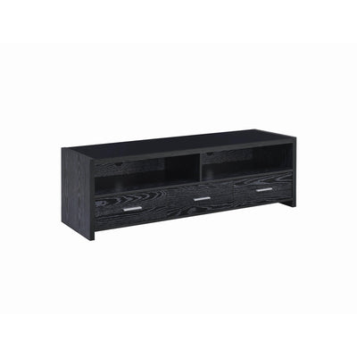  Coaster Furniture Alton 700645 3-Drawer Engineered Wood 62" TV Stand - Black Oak IMAGE 1