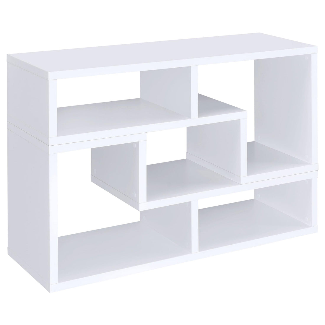  Coaster Furniture Velma 800330 Multipurpose TV Stand and Bookshelf - White IMAGE 1