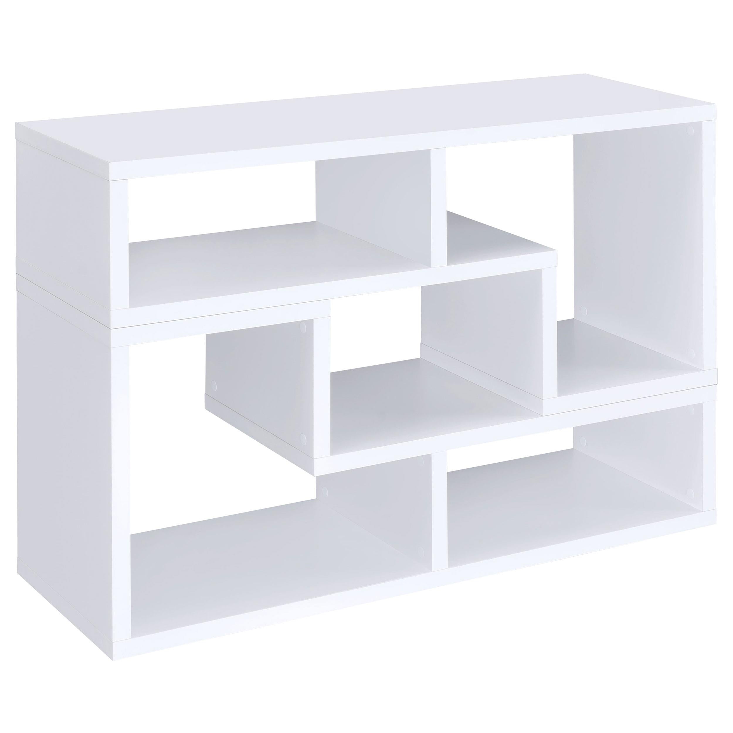  Coaster Furniture Velma 800330 Multipurpose TV Stand and Bookshelf - White IMAGE 1