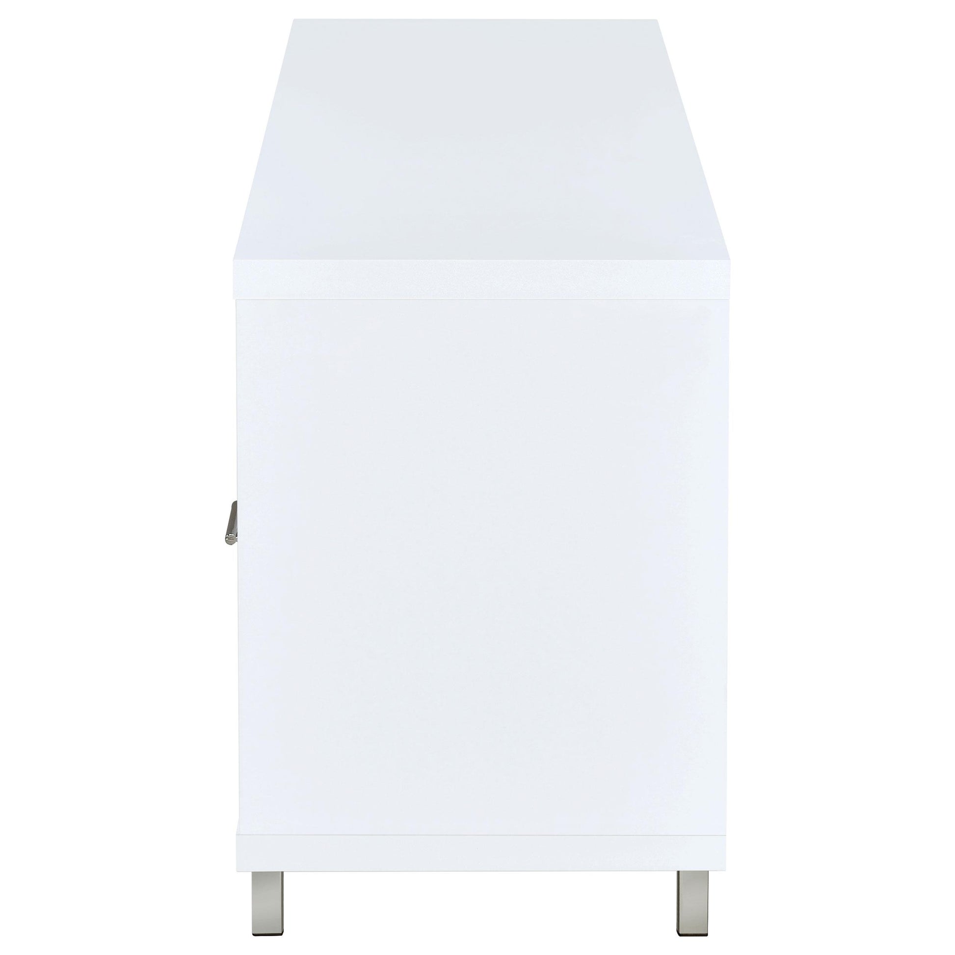  Coaster Furniture Casey 701972 2-Drawer Engineered Wood 60" TV Stand - White IMAGE 4