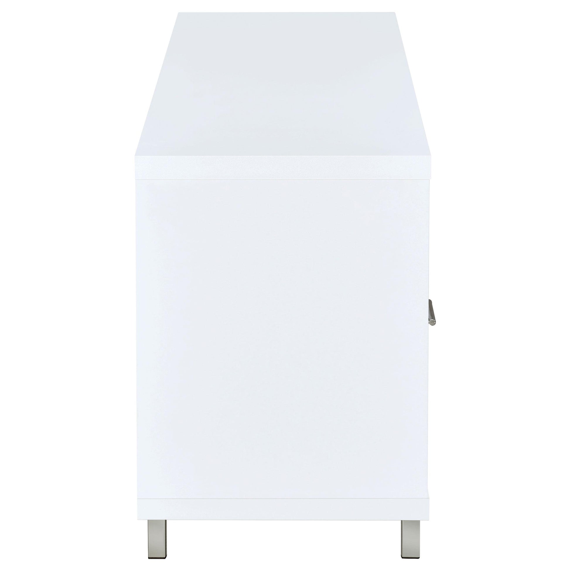 Coaster Furniture Casey 701972 2-Drawer Engineered Wood 60" TV Stand - White IMAGE 6