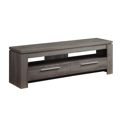  Coaster Furniture Elkton 701979 2-Drawer Engineered Wood 59" TV Stand - Weathered Grey IMAGE 1