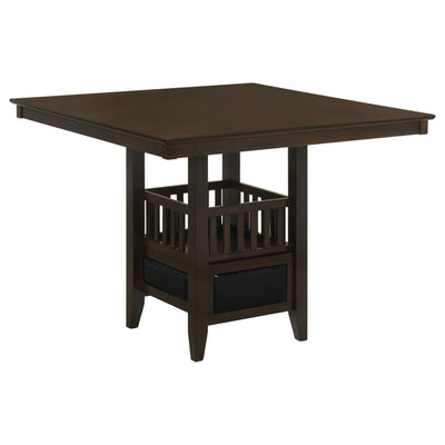  Coaster Furniture Jaden 100958 Square 47-inch Counter Height Dining Table - Espresso IMAGE 1