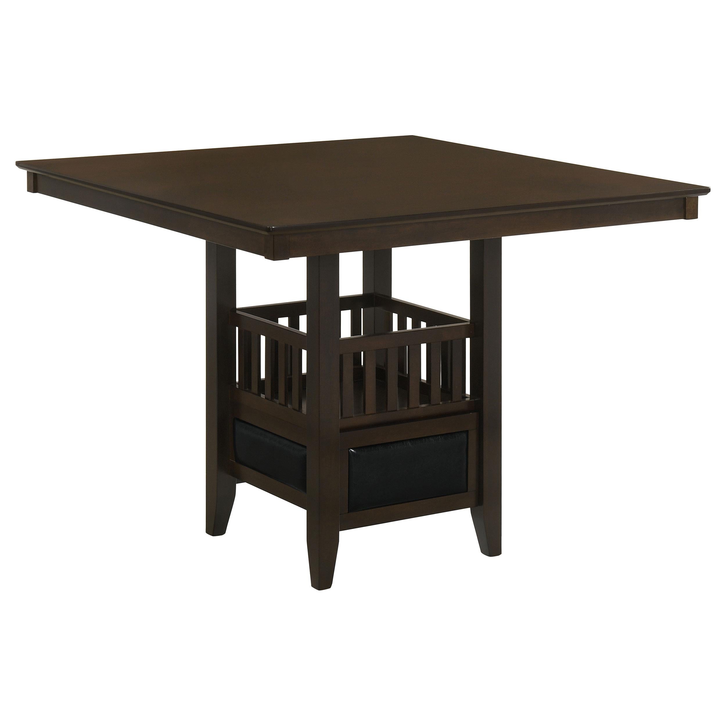  Coaster Furniture Jaden 100958 Square 47-inch Counter Height Dining Table - Espresso IMAGE 1