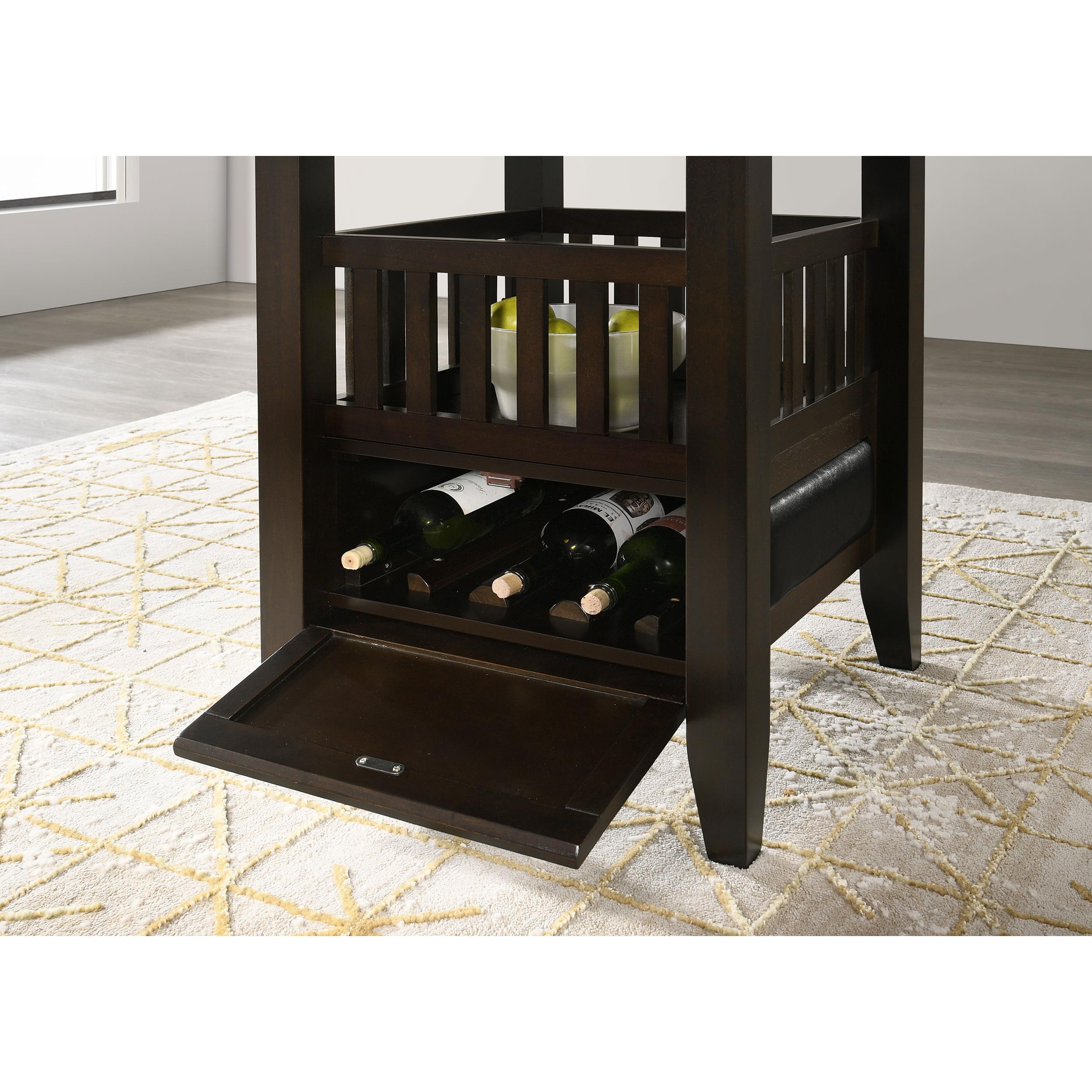  Coaster Furniture Jaden 100958 Square 47-inch Counter Height Dining Table - Espresso IMAGE 11