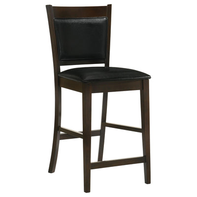  Coaster Furniture Jaden 100959 Upholstered Counter Chair - Espresso (Set of 2) IMAGE 1