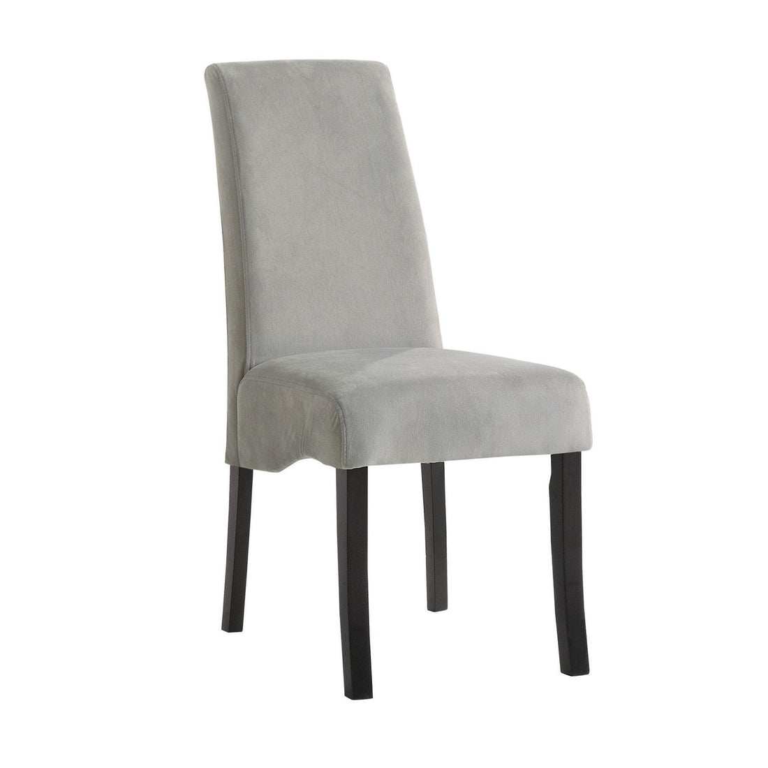  Coaster Furniture Stanton 102062 Velvet Upholstered Dining Side Chair - Grey (Set of 2) IMAGE 1