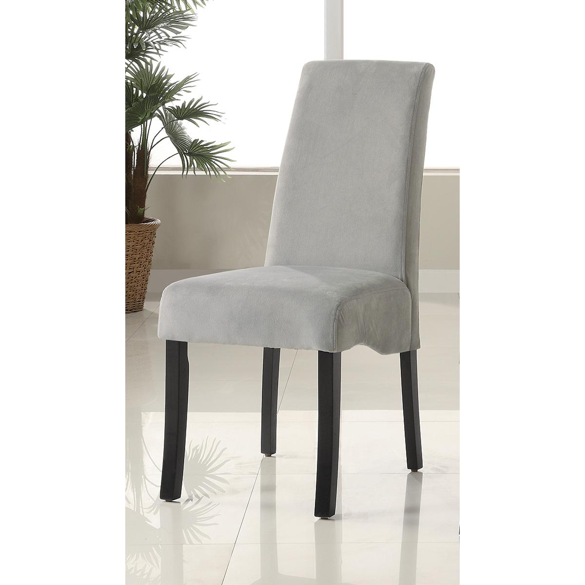  Coaster Furniture Stanton 102062 Velvet Upholstered Dining Side Chair - Grey (Set of 2) IMAGE 3