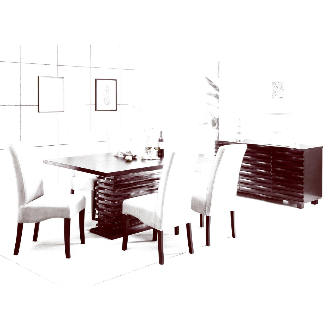  Coaster Furniture Stanton 102065 3-Drawer Sideboard Buffet Storage Cabinet - Black IMAGE 1