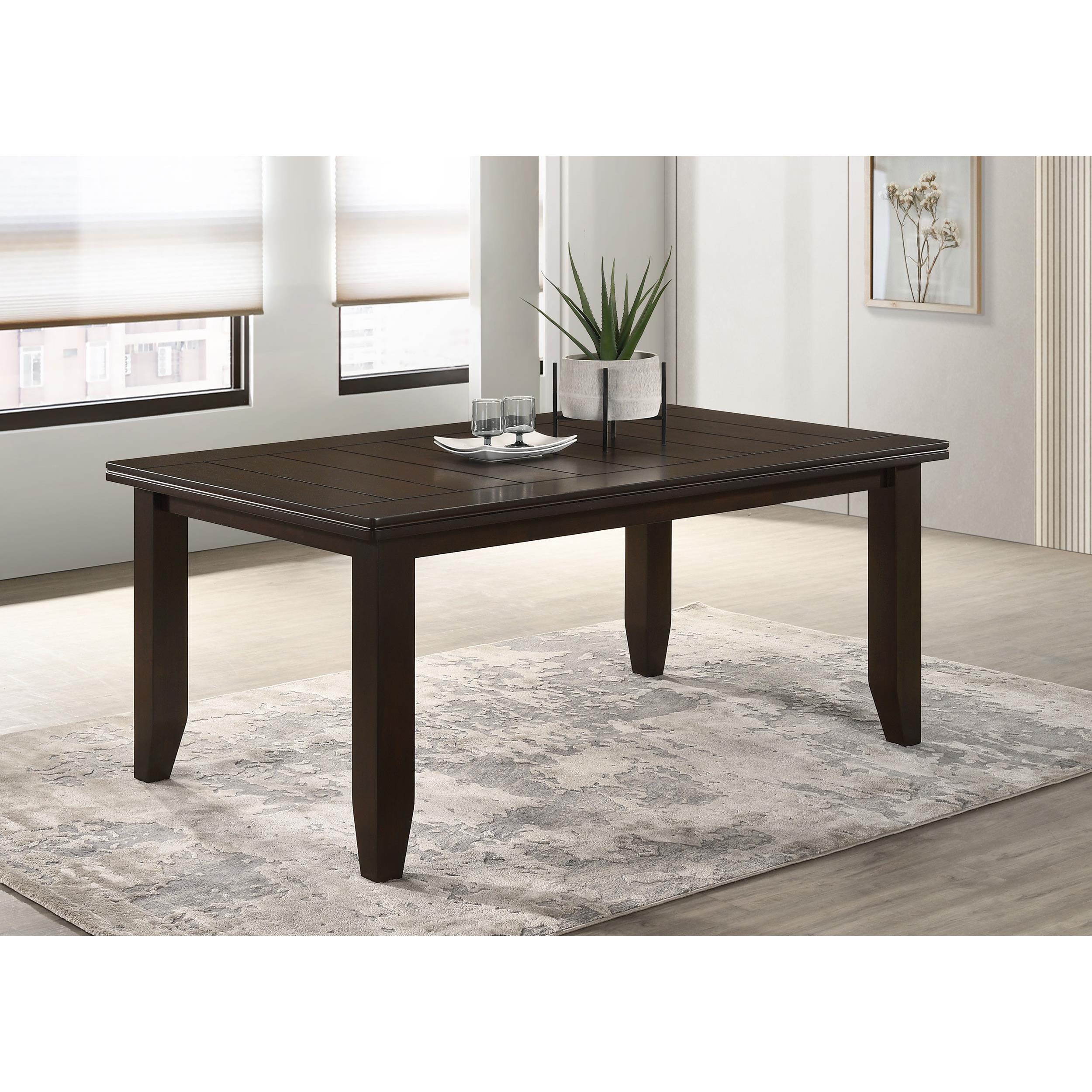  Coaster Furniture Dalila 102721 Rectangular 66-inch Wood Dining Table - Cappuccino IMAGE 4