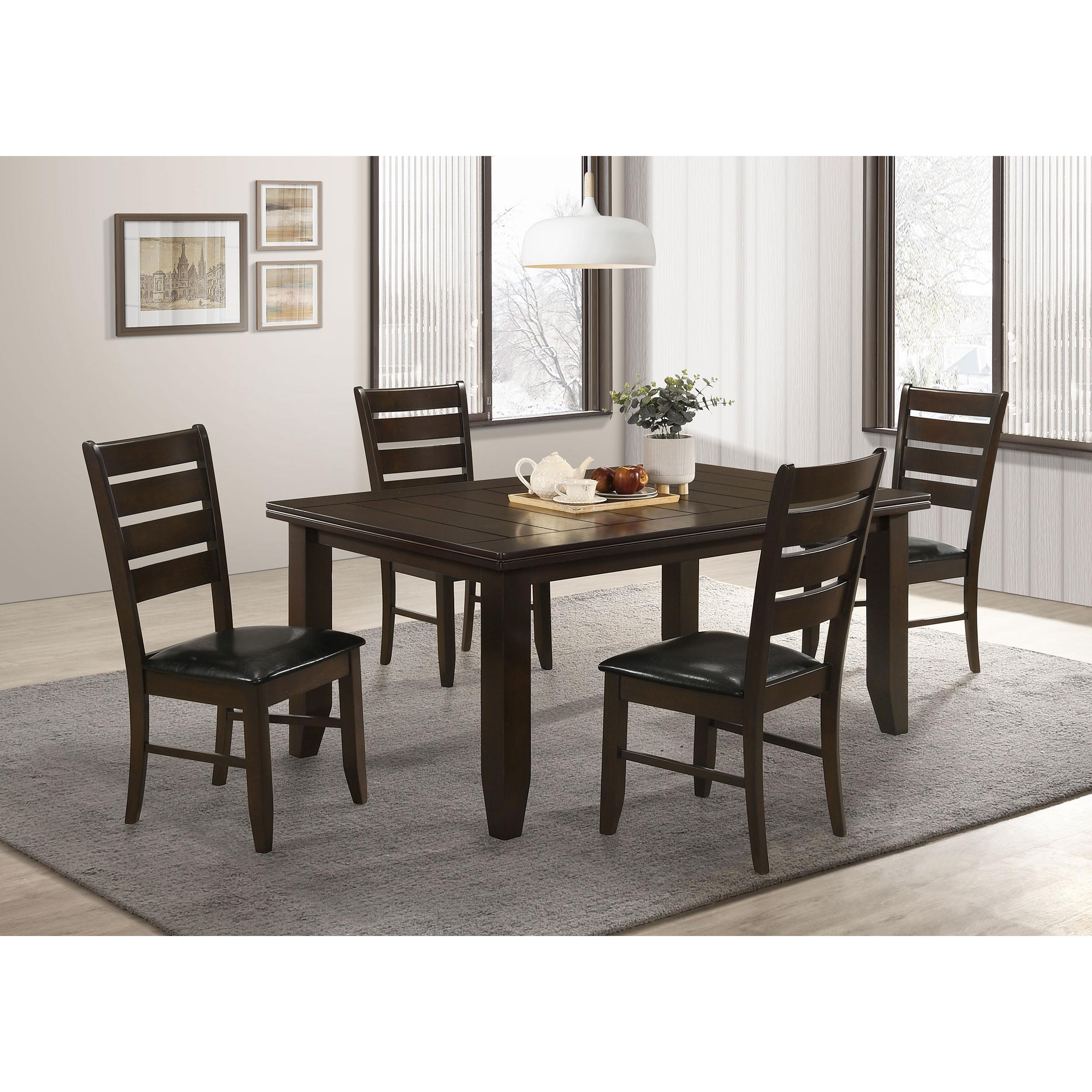  Coaster Furniture Dalila 102721 Rectangular 66-inch Wood Dining Table - Cappuccino IMAGE 7