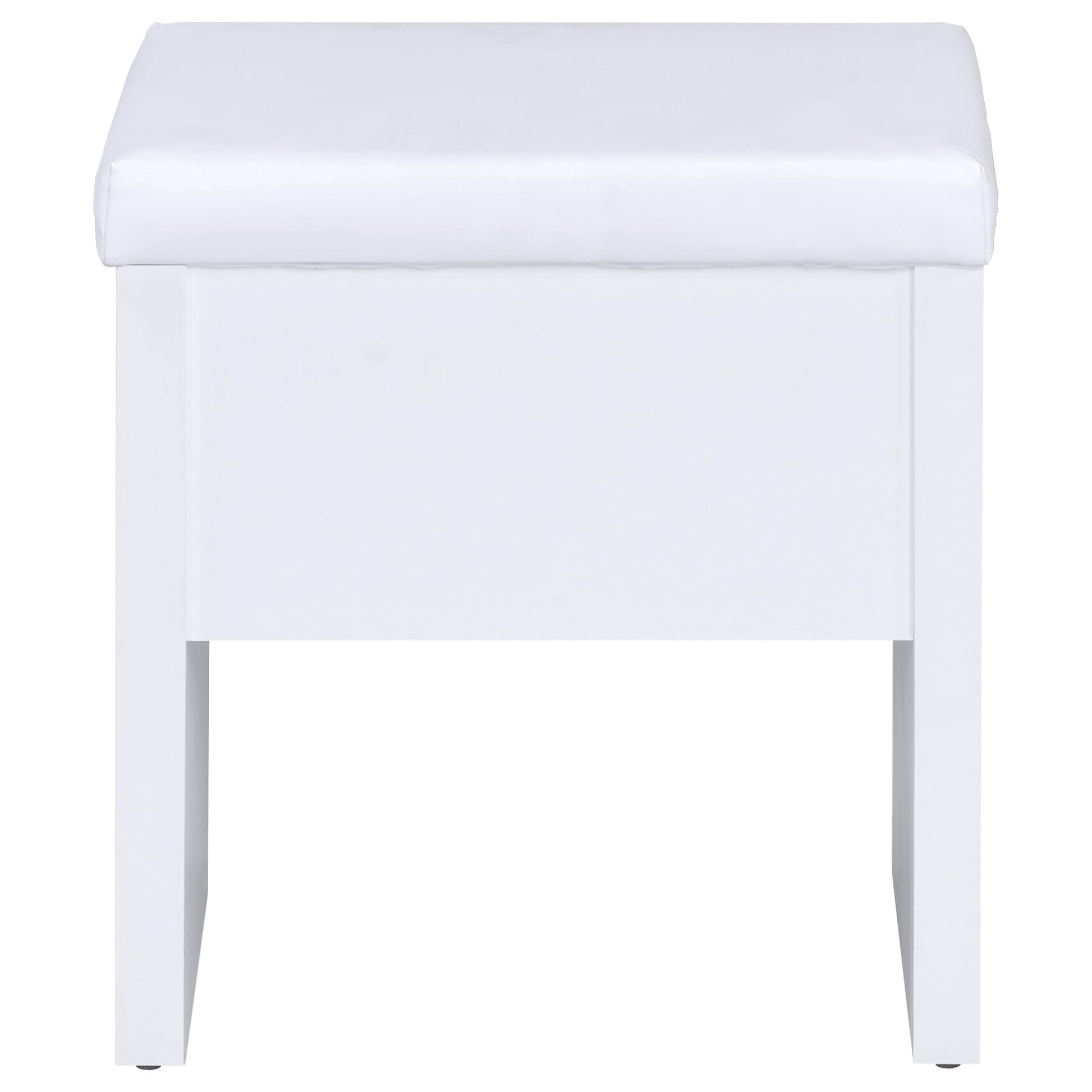  Coaster Furniture Harvey 300290 Vanity Set with Lift-Top Stool - White IMAGE 10