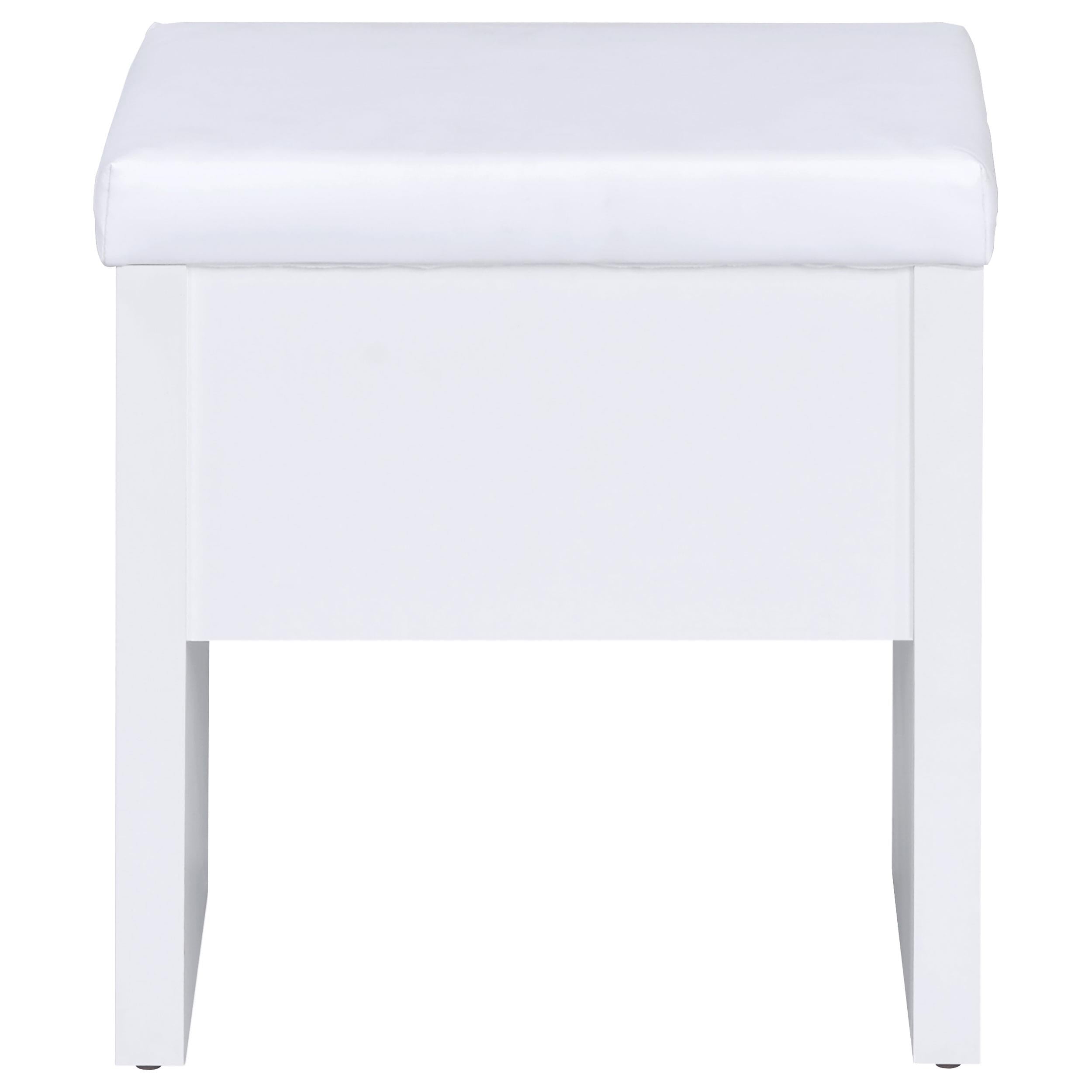  Coaster Furniture Harvey 300290 Vanity Set with Lift-Top Stool - White IMAGE 10