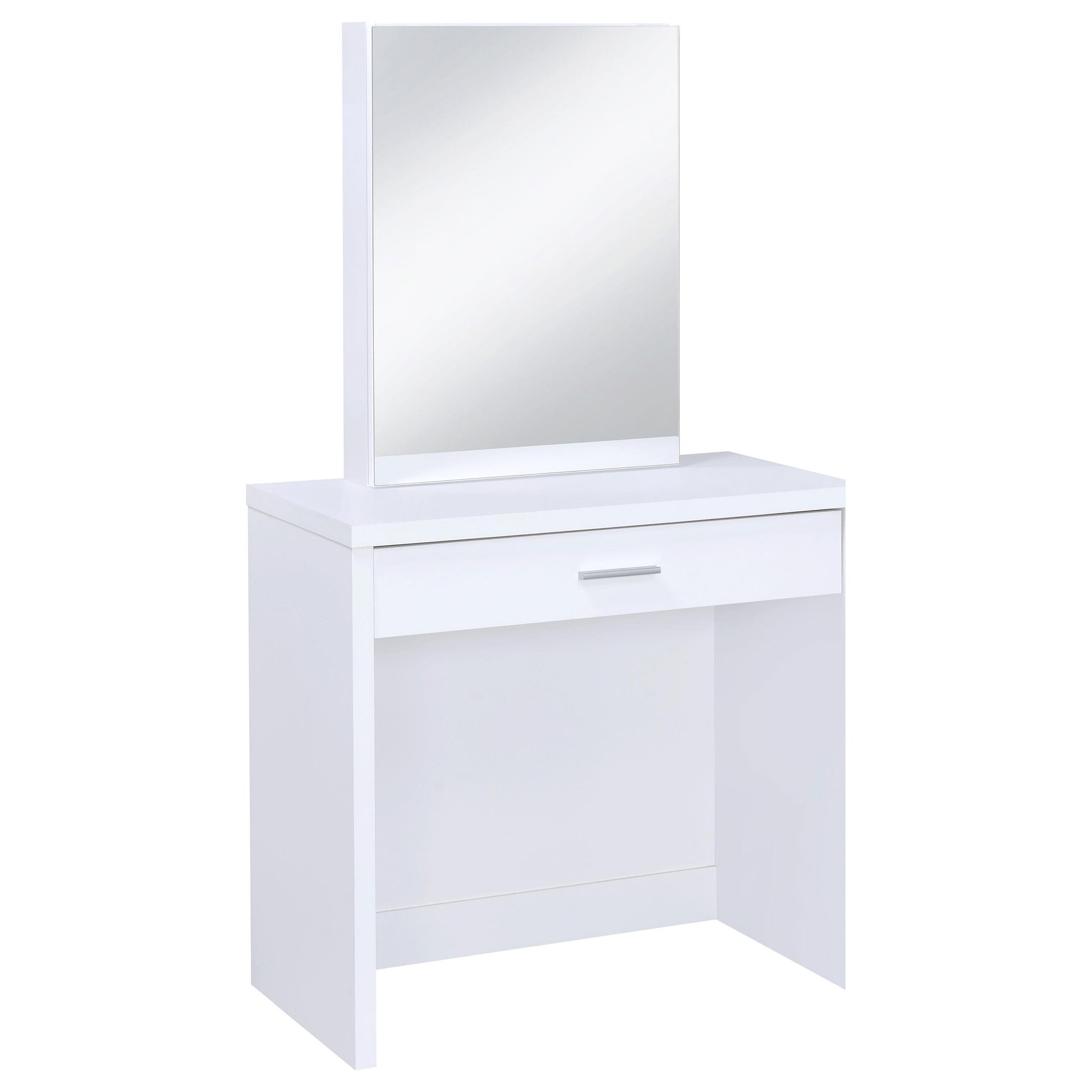  Coaster Furniture Harvey 300290 Vanity Set with Lift-Top Stool - White IMAGE 2
