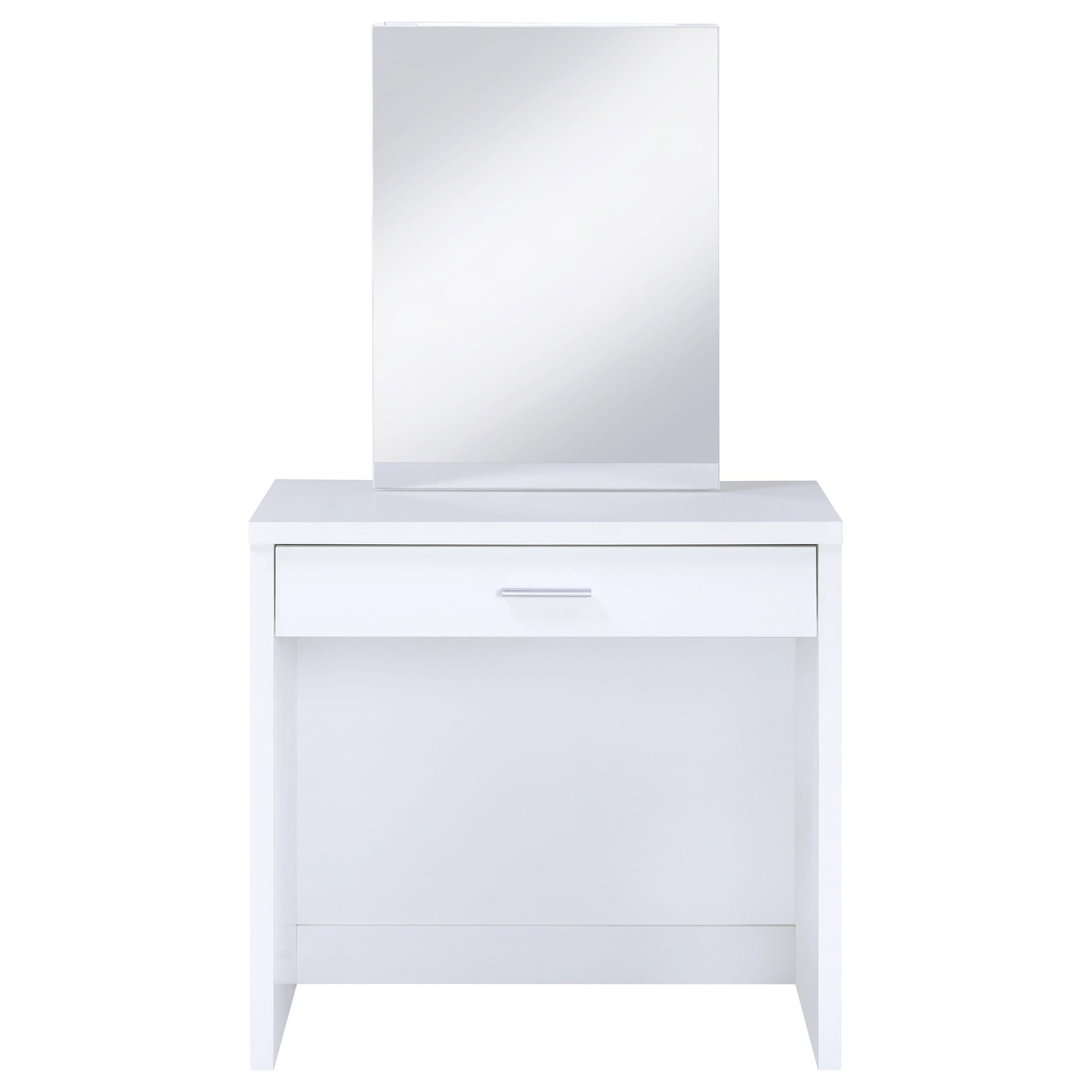  Coaster Furniture Harvey 300290 Vanity Set with Lift-Top Stool - White IMAGE 4