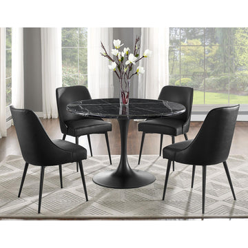  Steve Silver Furniture Colfax 5 pc Dining Set - Black IMAGE 1