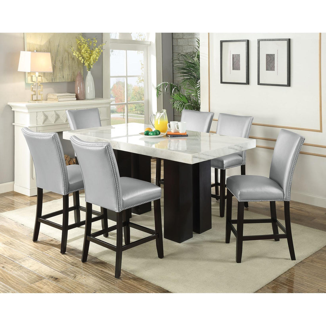  Steve Silver Furniture Camila 7 pc Counter Height Dining Set IMAGE 1