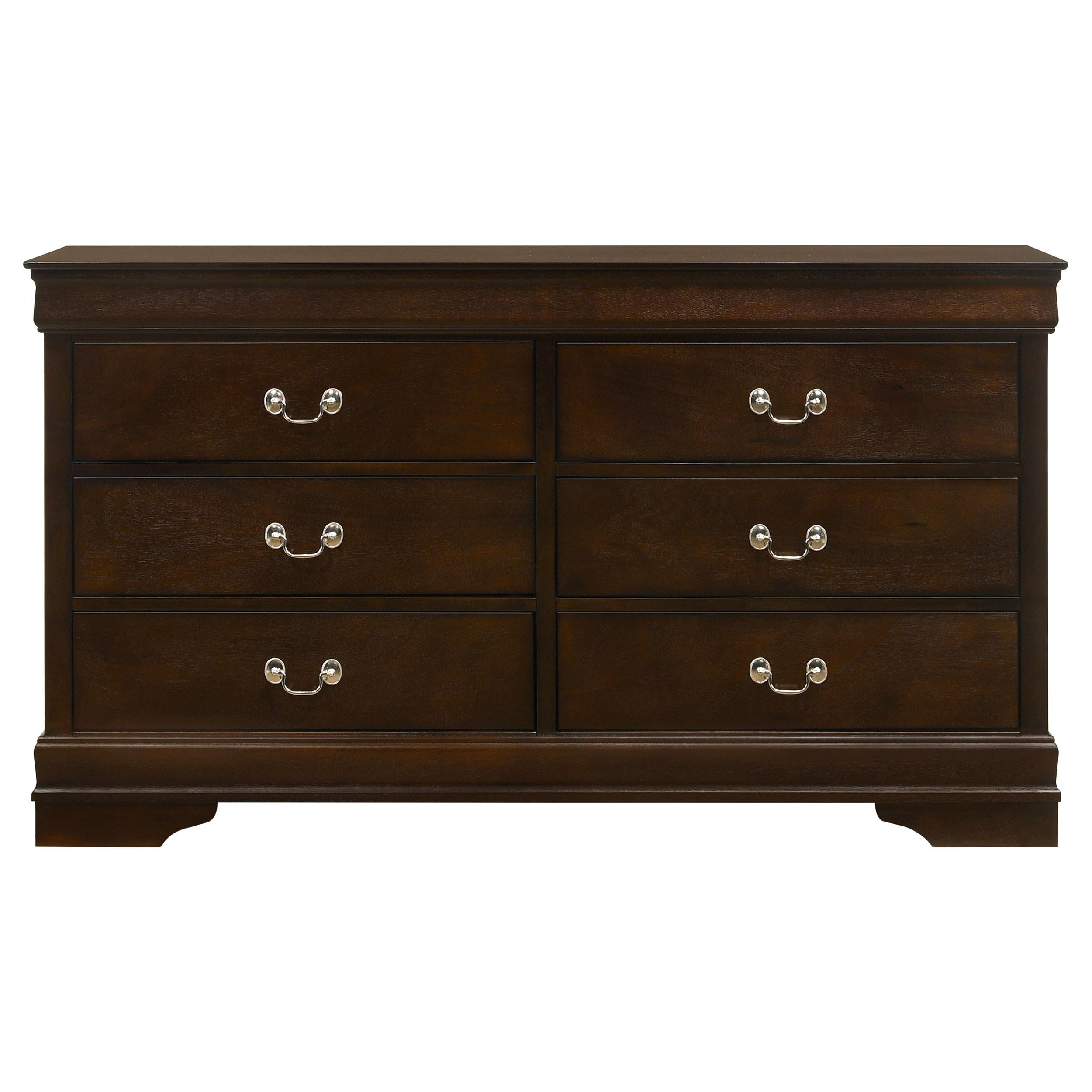  Coaster Furniture Louis Philippe 202413 6-Drawer Dresser - Cappuccino IMAGE 2
