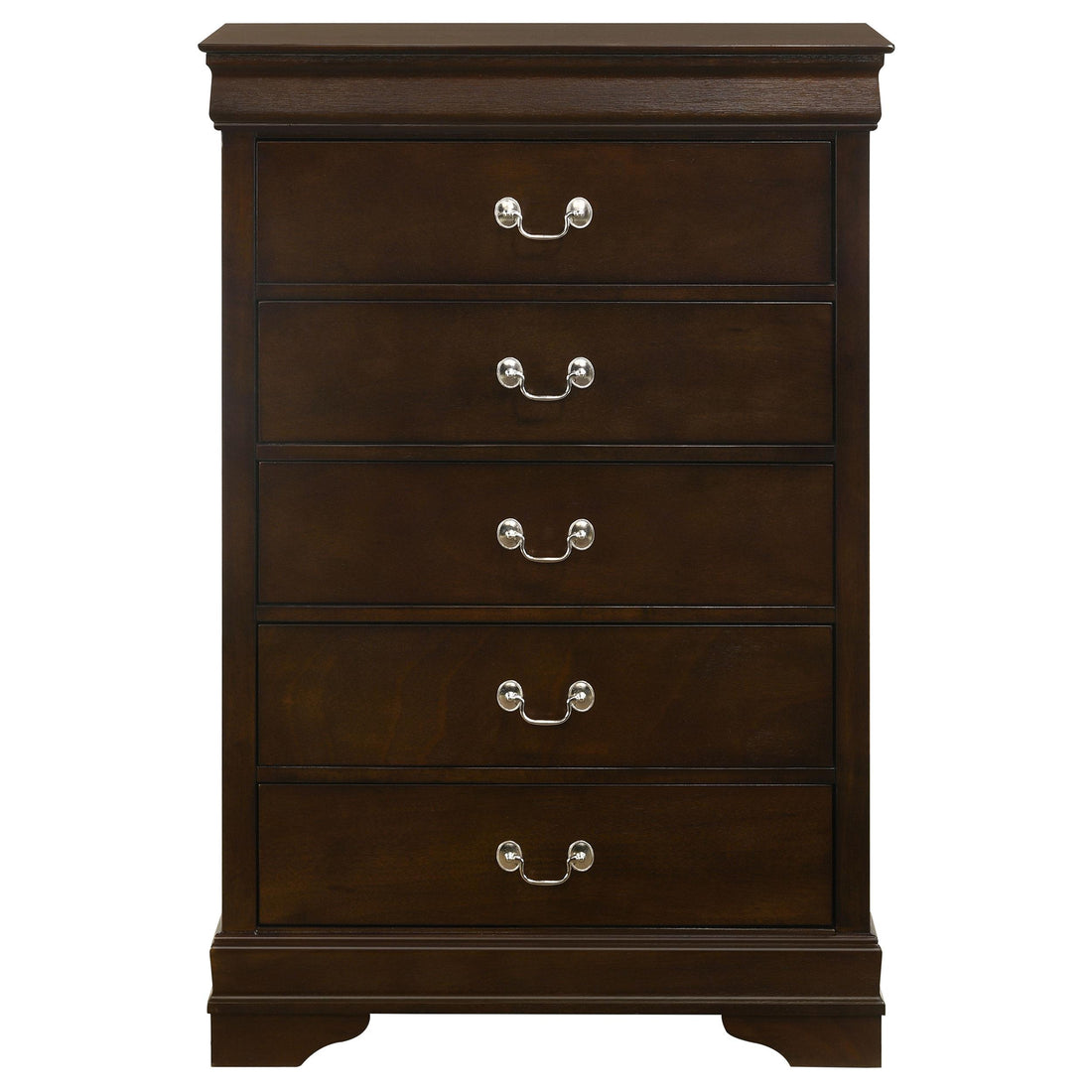  Coaster Furniture Louis Philippe 202415 5-Drawer Bedroom Chest - Cappuccino IMAGE 1
