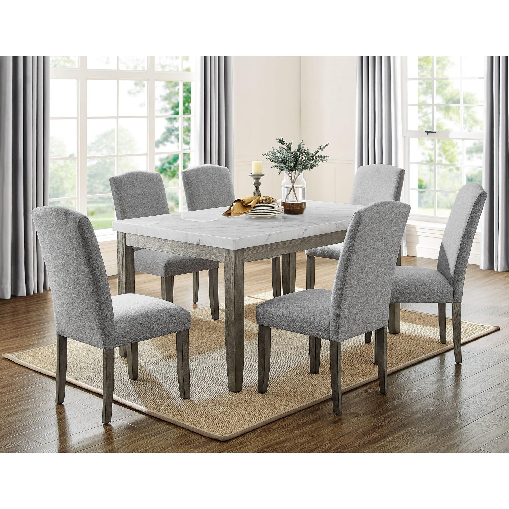  Steve Silver Furniture Emily EM500 7 pc Dining Set IMAGE 1