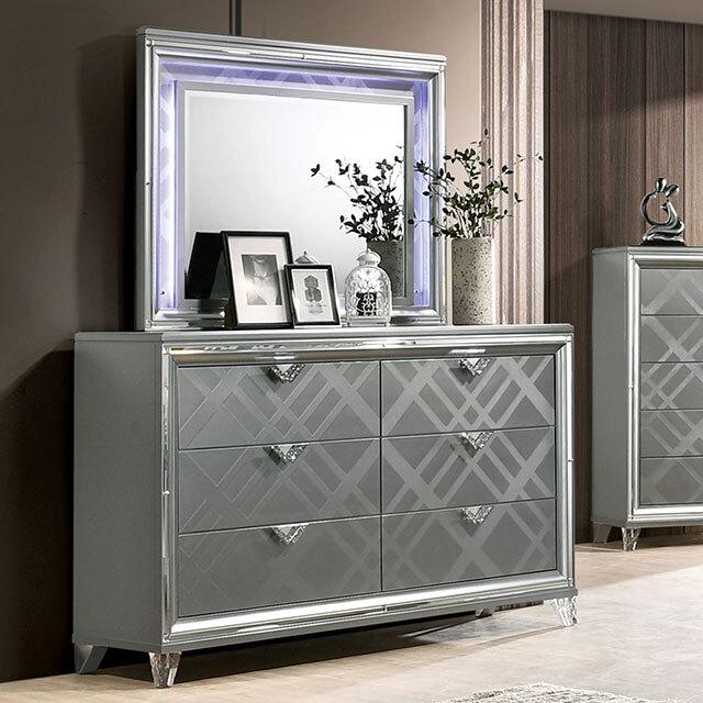  Furniture of America Emmeline FOA7147 7 pc Queen Panel Bedroom Set IMAGE 8