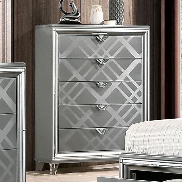  Furniture of America Emmeline FOA7147 7 pc Queen Panel Bedroom Set IMAGE 9