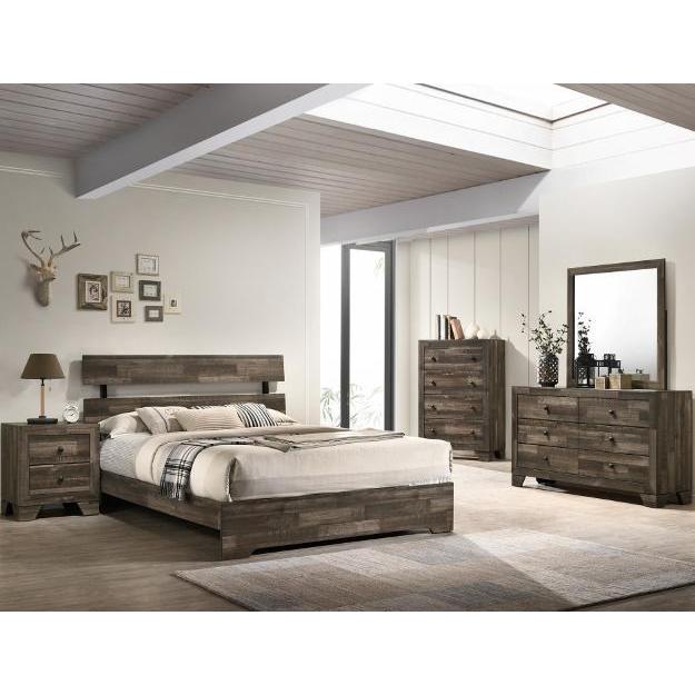  Crown Mark Atticus B6980 7 pc Queen Panel Bedroom Set IMAGE 1