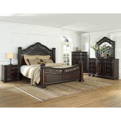  Steve Silver Furniture Monte Carlo RE163SS 6 pc King Poster Bedroom Set IMAGE 1