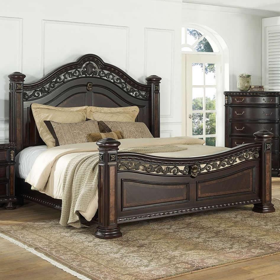  Steve Silver Furniture Monte Carlo RE163SS 6 pc Queen Poster Bedroom Set IMAGE 2