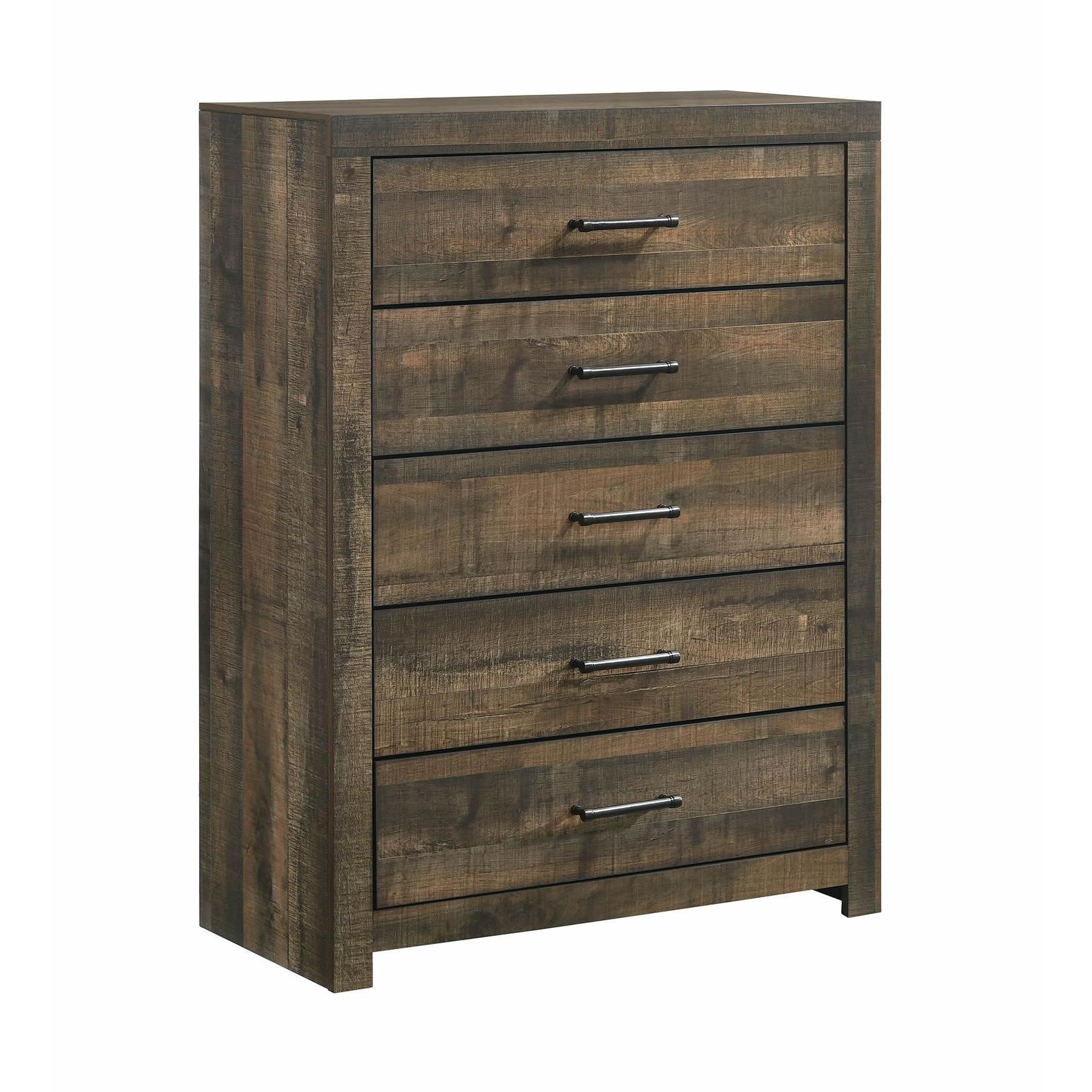  Elements International Bailey BY500 6 pc Queen Bookcase Bedroom Set IMAGE 4