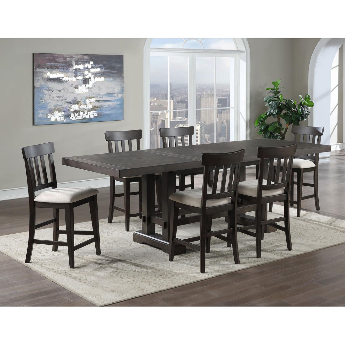  Steve Silver Furniture Napa NP600 9 pc Counter Height Dining Set IMAGE 1