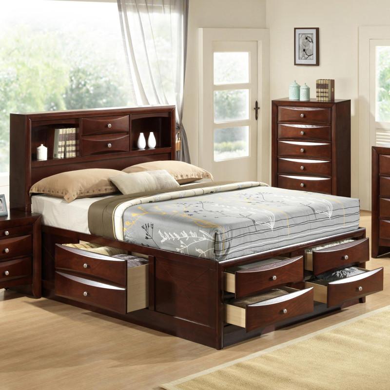  Size_King  -- Emily Bed with Storage IMAGE 1